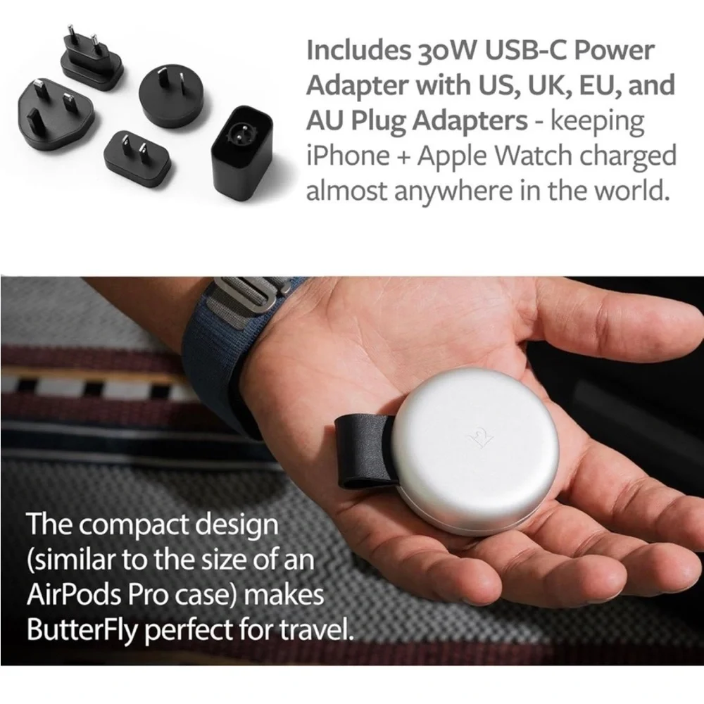 Twelve South Butterfly 2-in-1 Compact Foldable Wireless Charger
